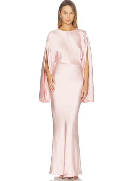 Reverse Obie Gown With Long Sleeve